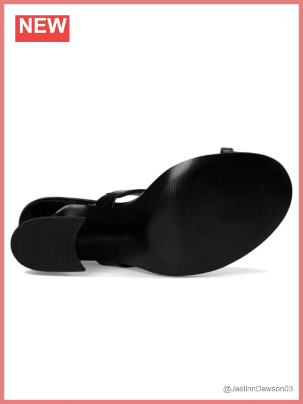 Black Heeled Sandals Slide Block Heel Dressy Party Shoes